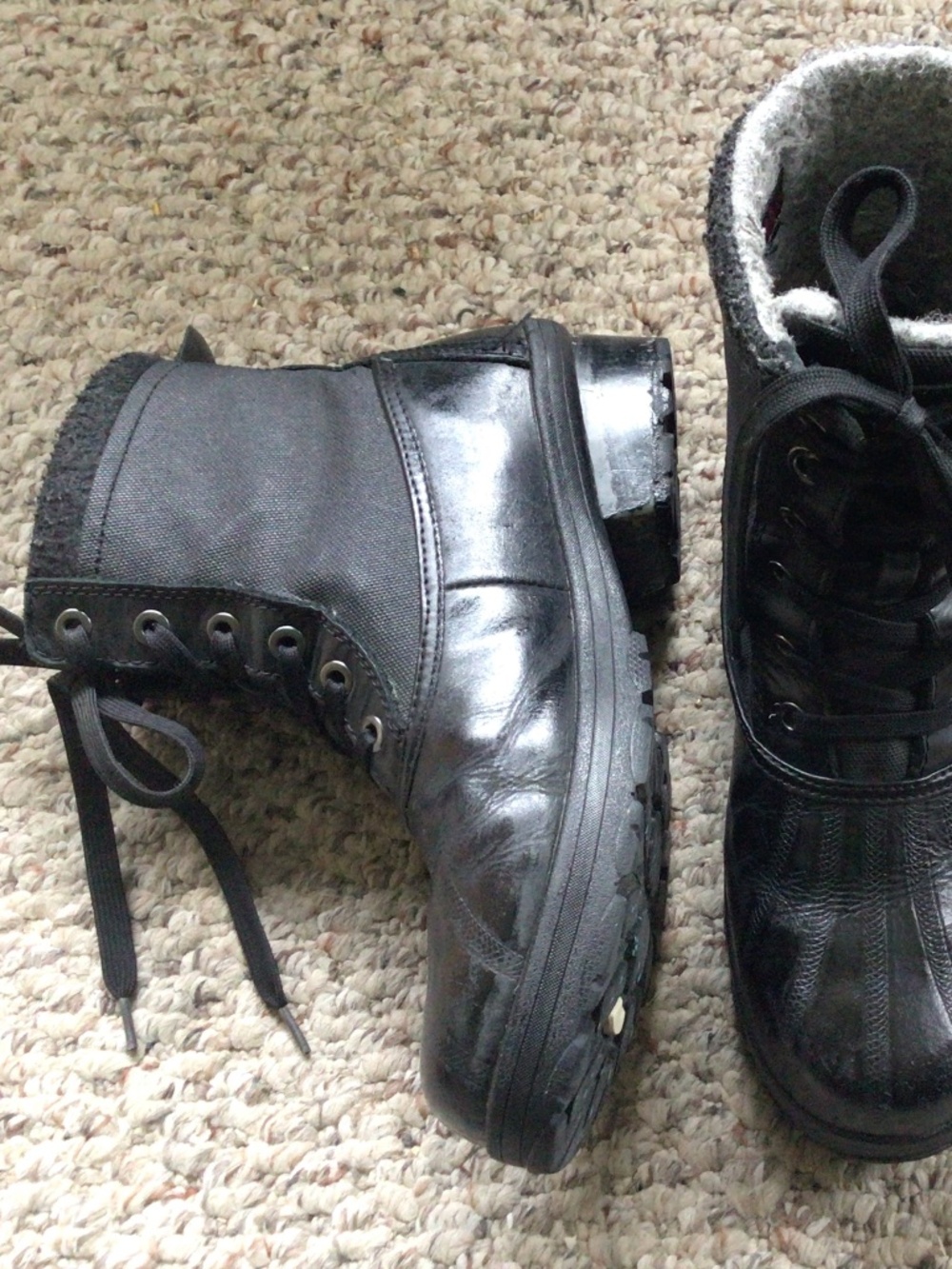 Black Ankle Winter Boots